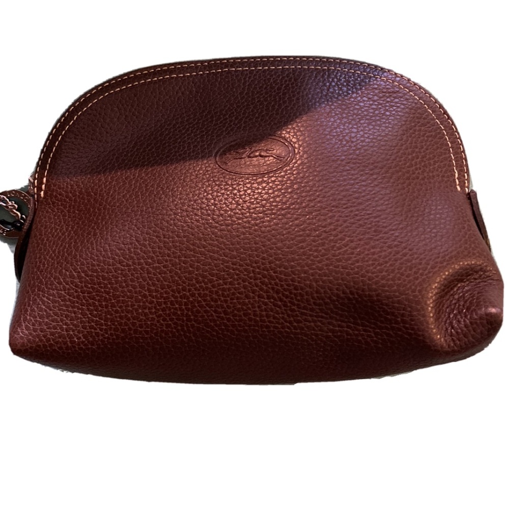 Longchamp Le Foulonne Tan Makeup Bag NEW
